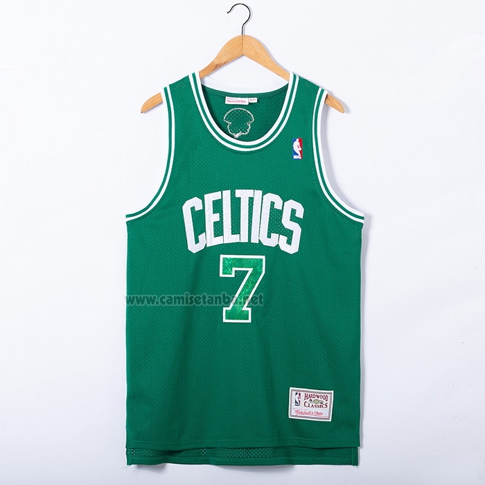 Camiseta Boston Celtics Jaylen Brown #7 Snakeskin Hardwood Classics 2021 Verde